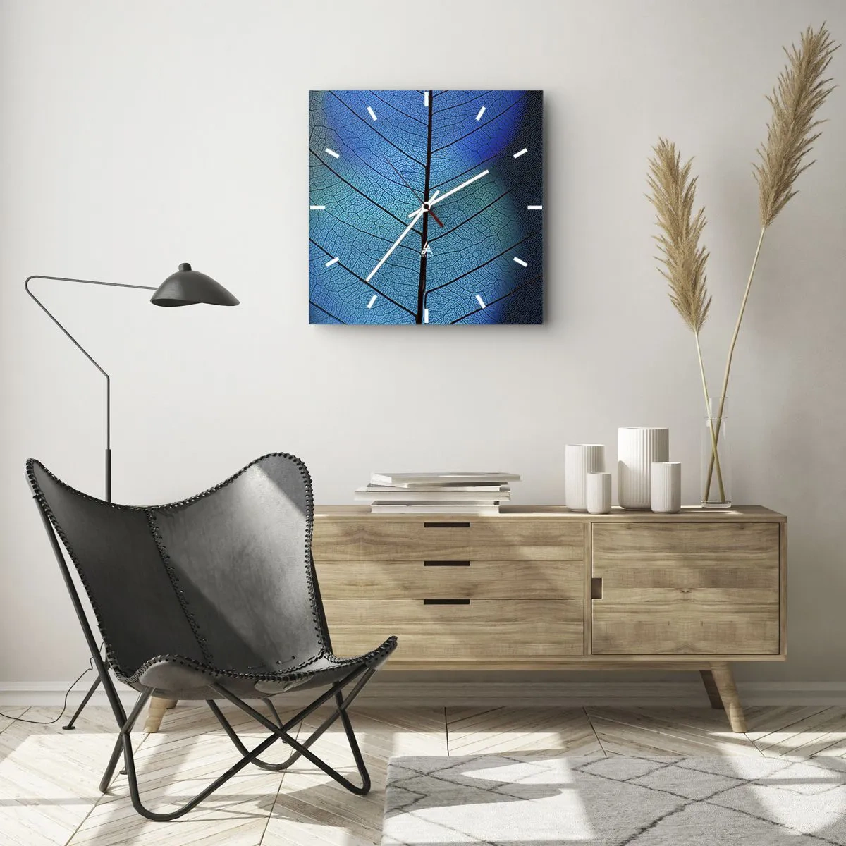 Wandklok - Klok - Ingewikkelde constructie - 40x40 cm