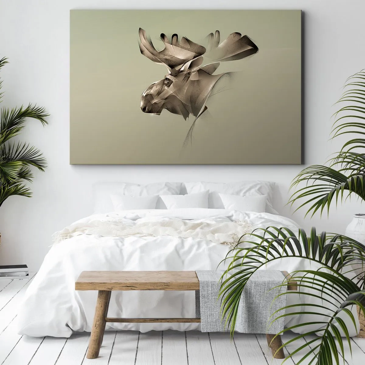 Schilderen op canvas - De zachte kracht van vrede - 100x70 cm