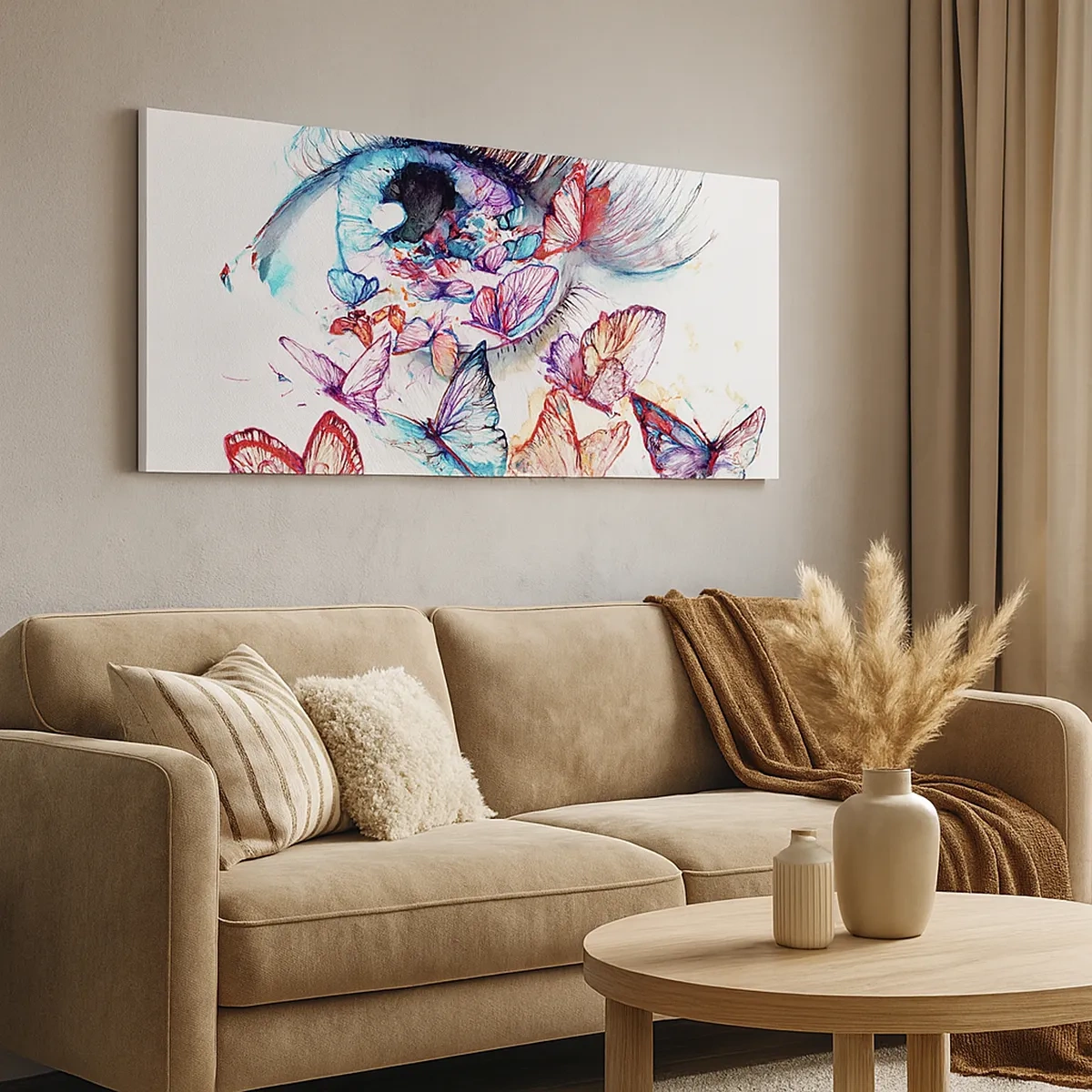 Schilderen op canvas - Sprookjesachtige ogen charme - 30x30 cm