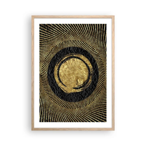 Een poster in een licht eiken lijst - Glamour-compositie - 50x70 cm
