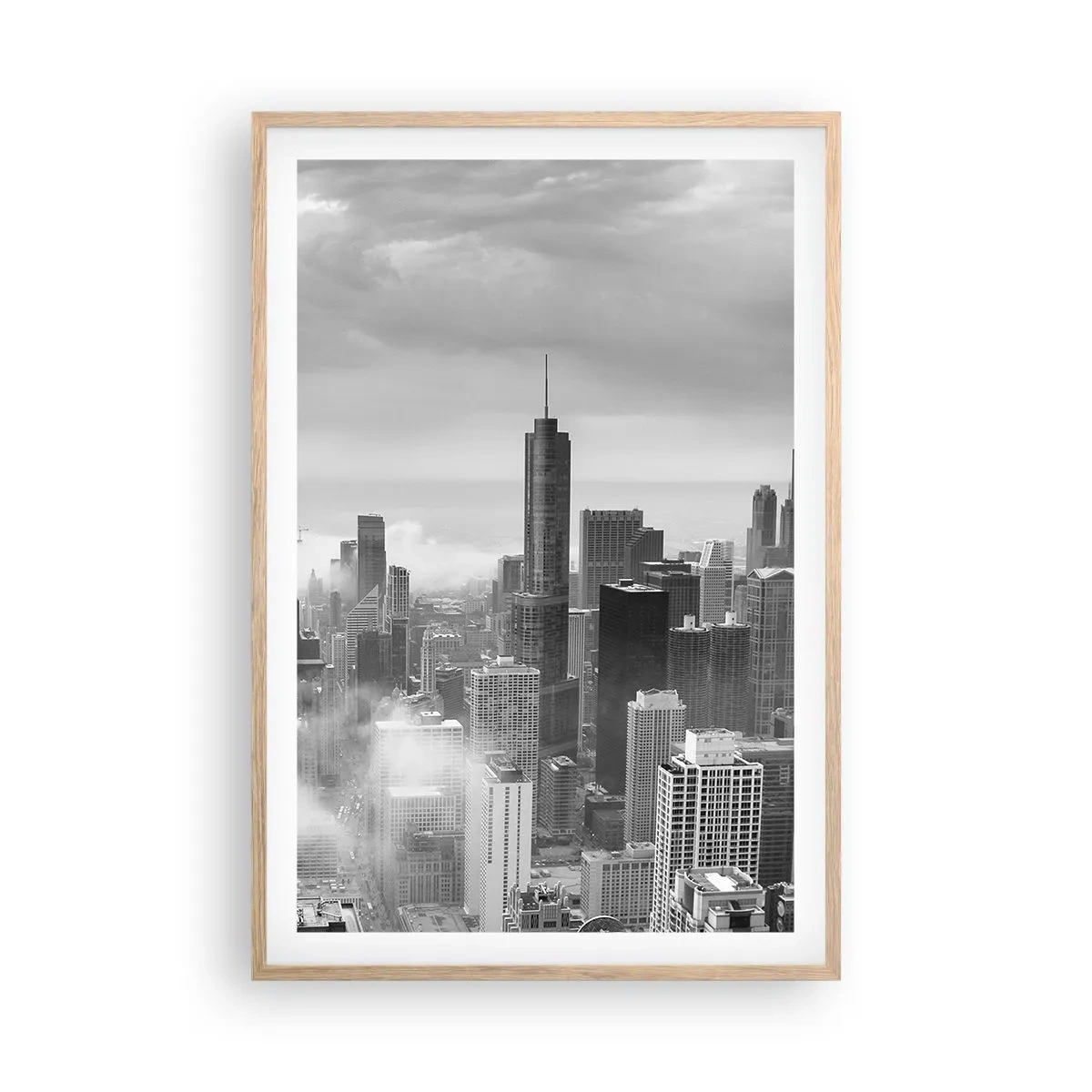 Een poster in een licht eiken lijst - Amerikaans landschap - 61x91 cm