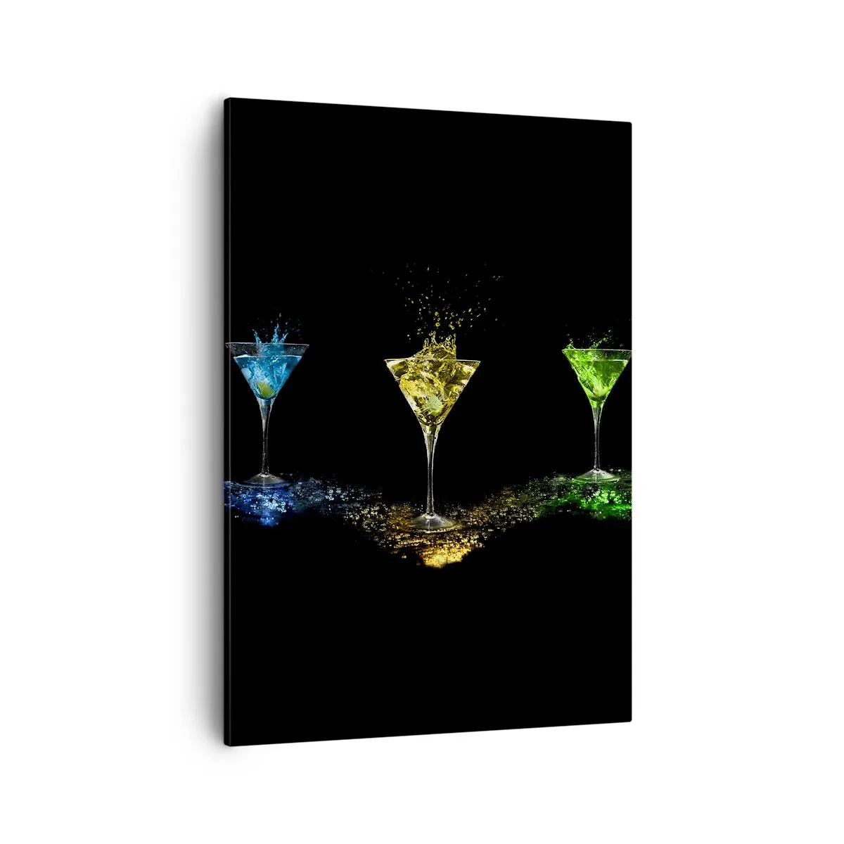 Schilderen op canvas - Kleuren van vreugde in kristalglas - 50x70 cm