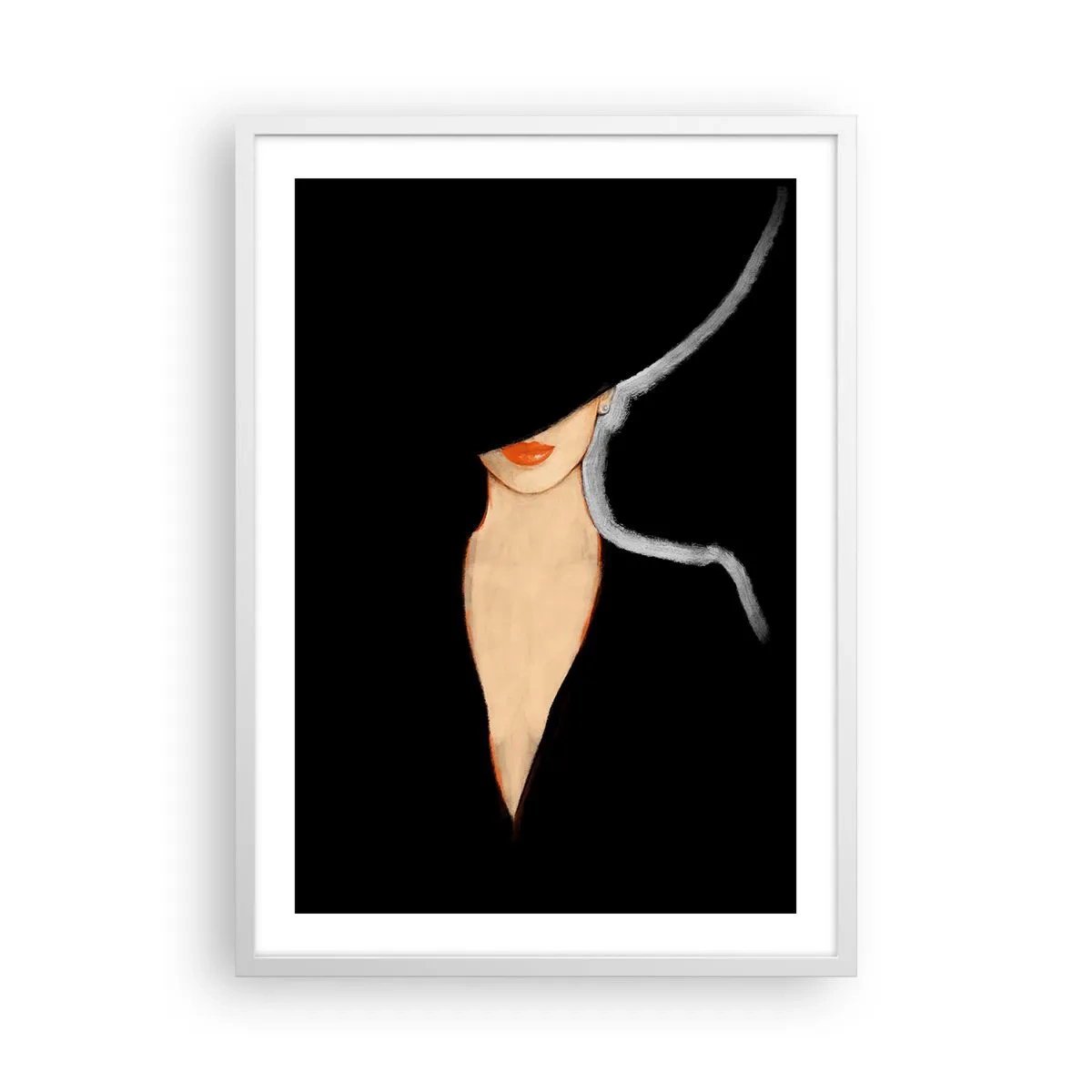 Poster in een witte lijst - Elegantie en stijl - 50x70 cm
