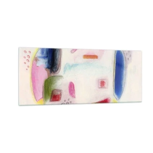 Schilderen op glas - Meer bol dan hol of plat - 100x40 cm