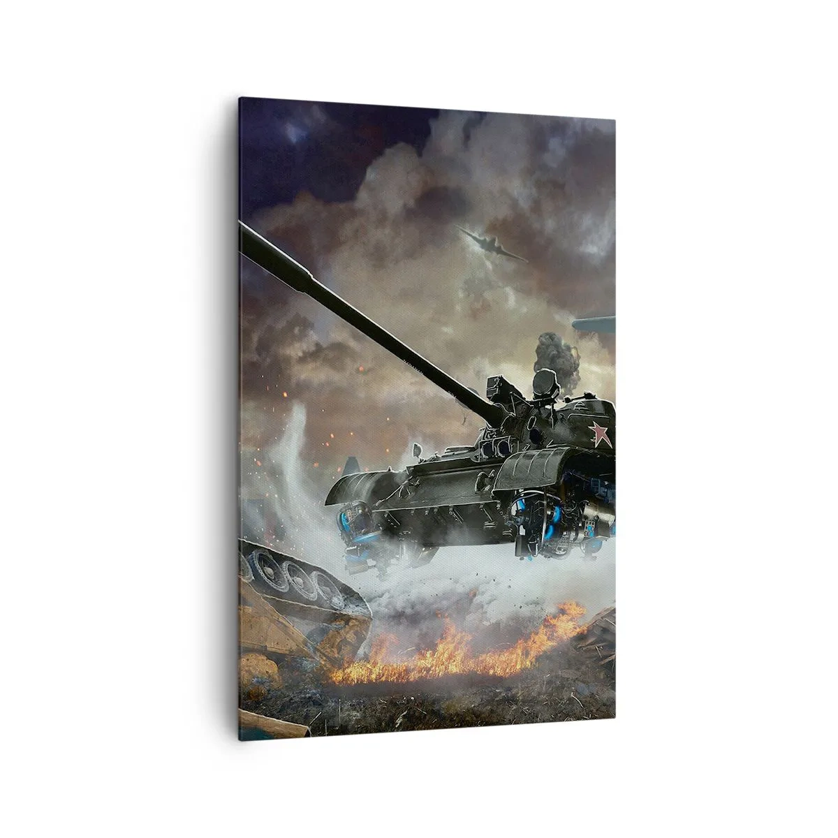 Schilderen op canvas - De strijd is verschrikkelijk en mooi - 80x120 cm