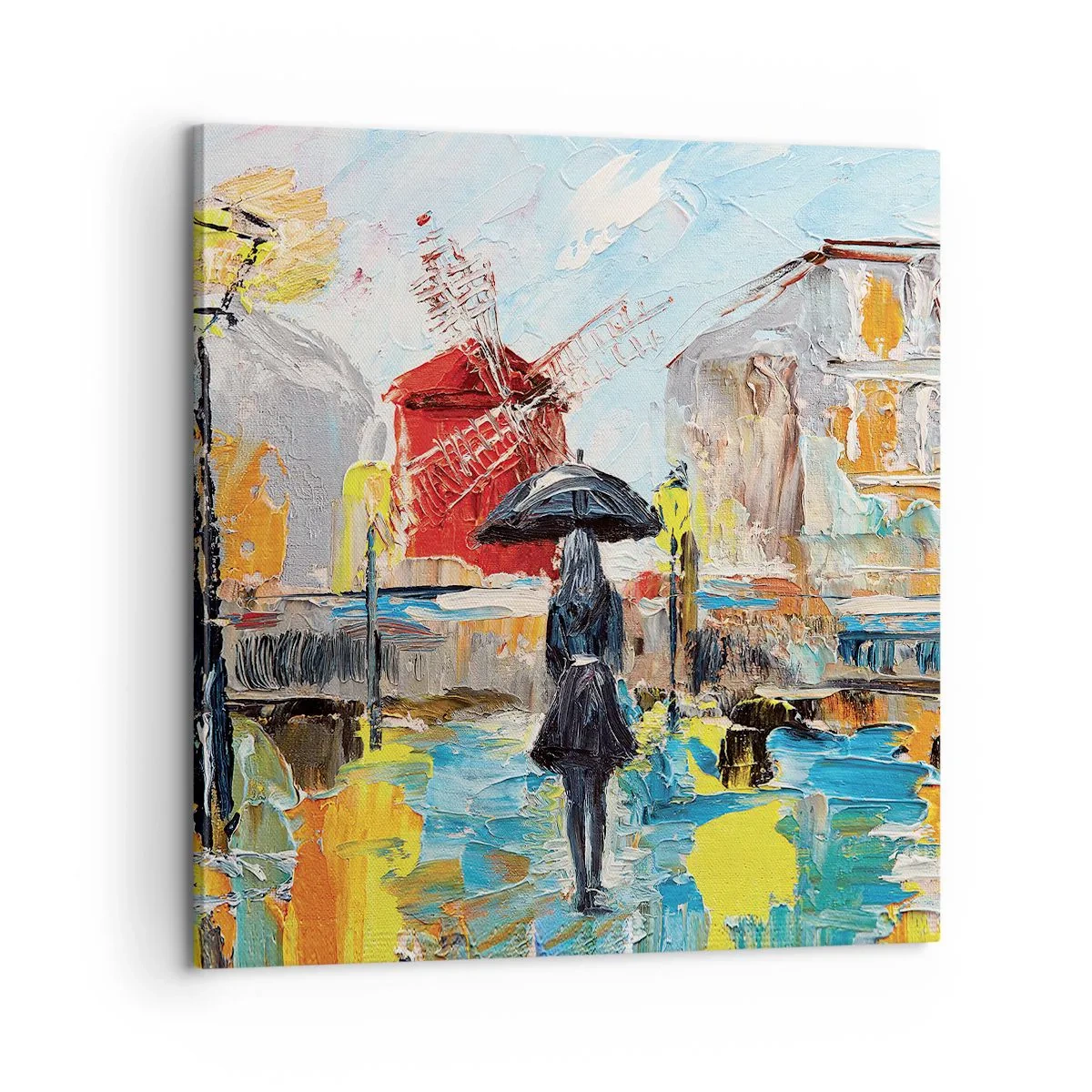 Schilderen op canvas - Parijse legendes - 60x60 cm