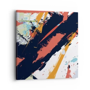 Schilderen op canvas - Dynamische compositie - 40x40 cm