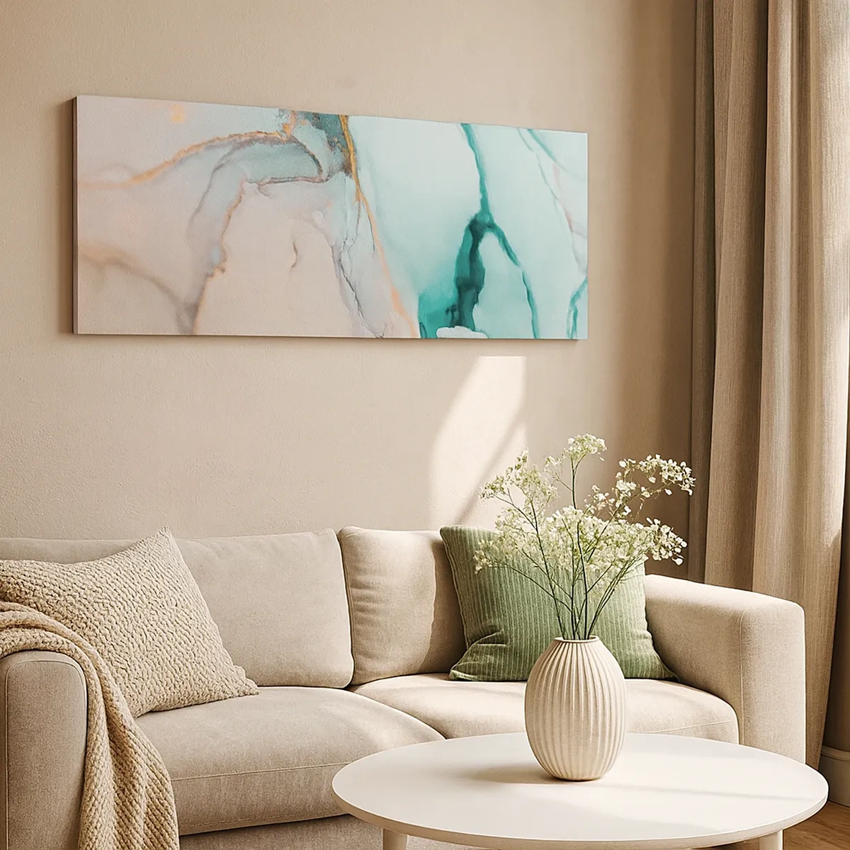 Schilderen op canvas - Een dans van vormen en kleuren - 30x30 cm