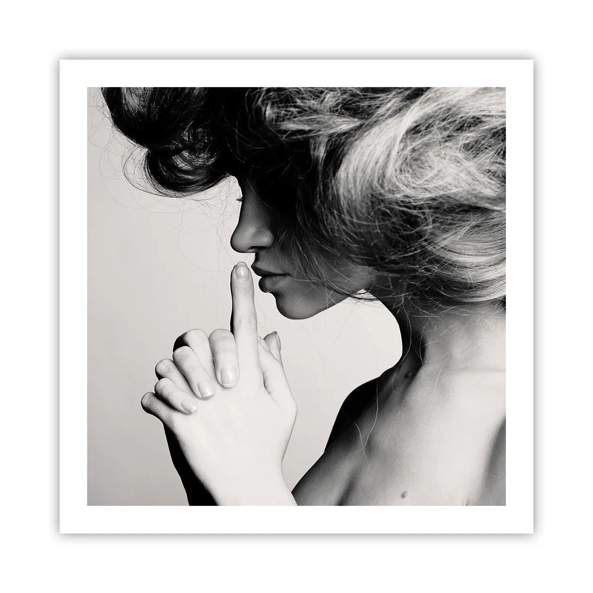Poster - Luisteren naar zichzelf - 60x60 cm