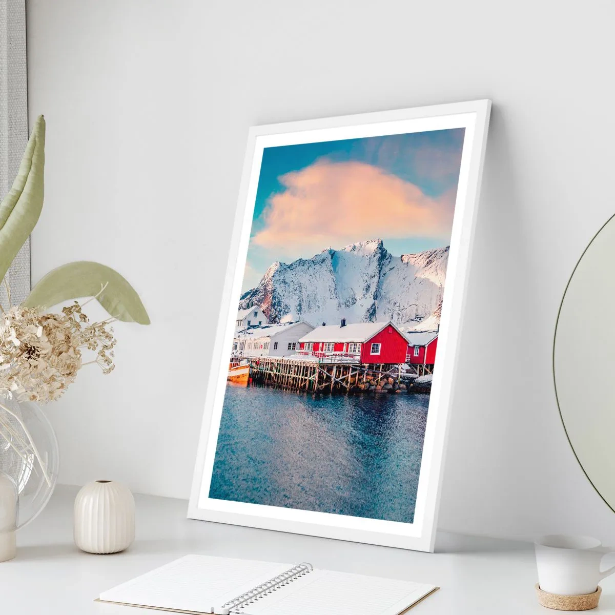 Poster in een witte lijst - Noordelijke retraite - 30x40 cm