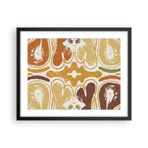 Poster in een zwarte lijst - Sentimentele abstractie - 50x40 cm