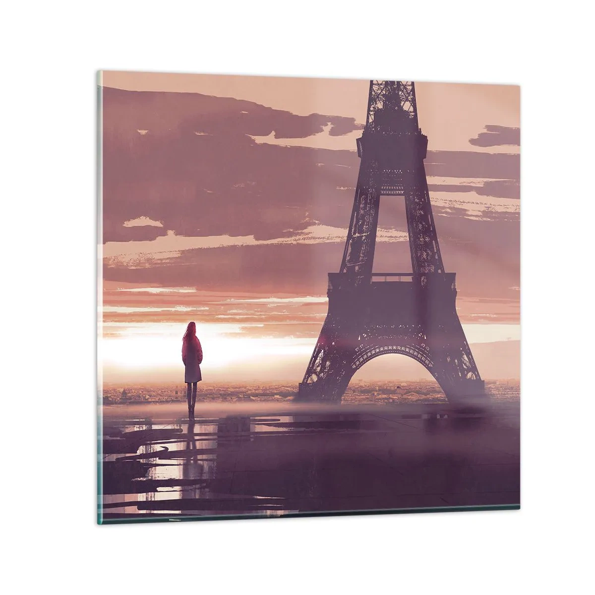 Schilderen op glas - Slechts twee van hen - 60x60 cm