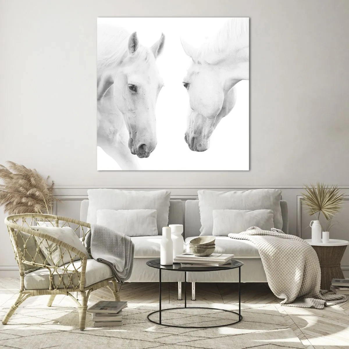 Schilderen op glas - Is dit vriendschap...? - 40x40 cm