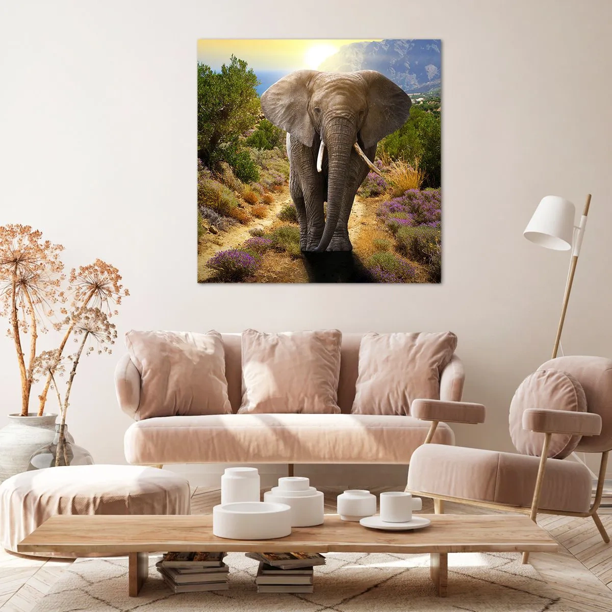 Schilderen op canvas - Zo zag Eden eruit - 70x70 cm