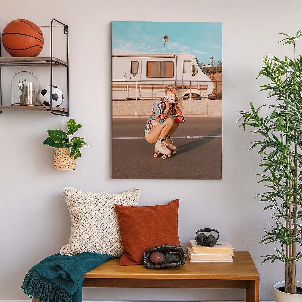 Schilderen op canvas - Lach alsjeblieft! - 50x70 cm