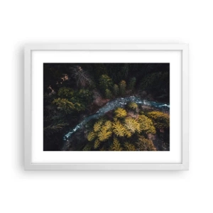 Poster in een witte lijst - Snel, sneller en sneller - 40x30 cm