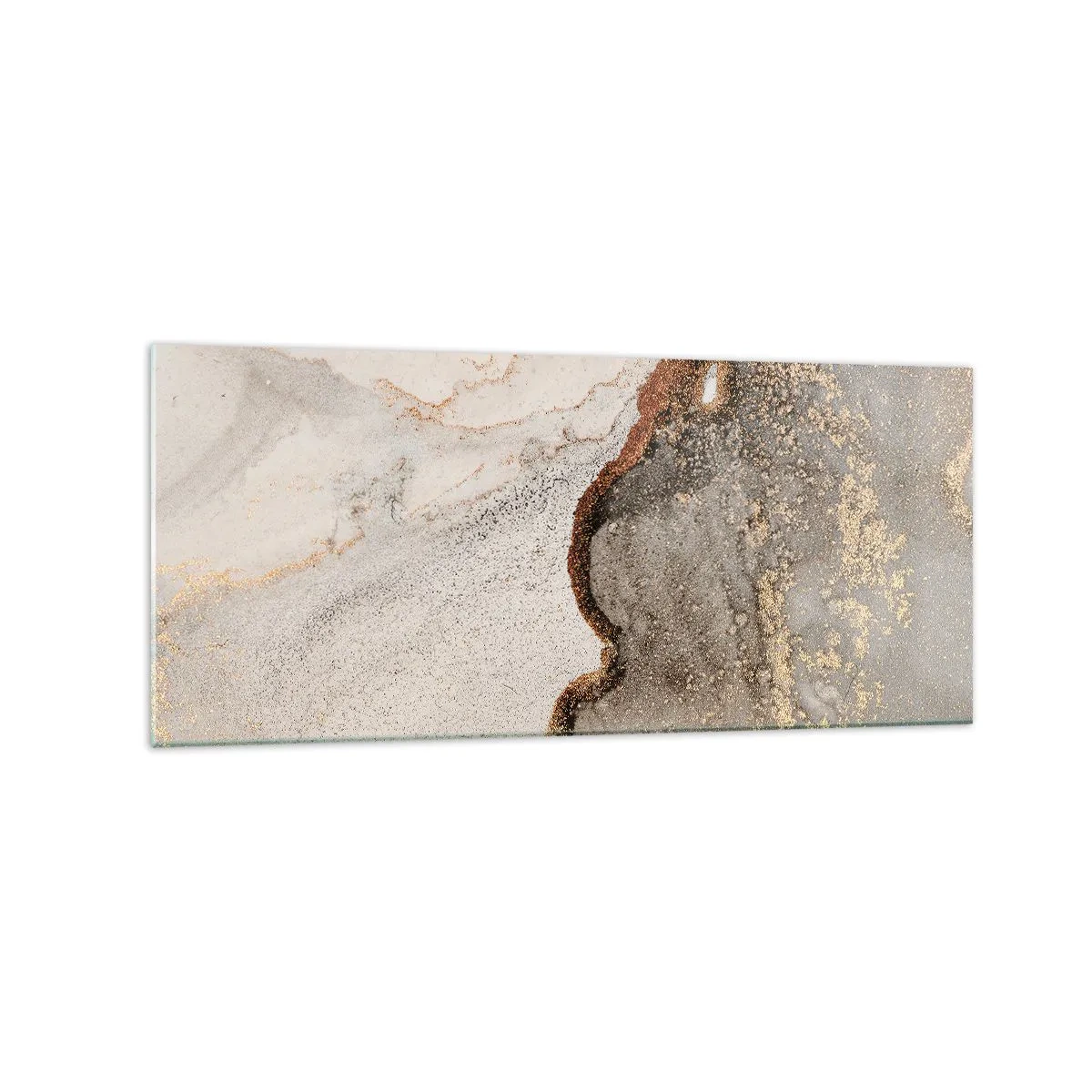 Schilderen op glas - Op de grens van kleuren - 120x50 cm