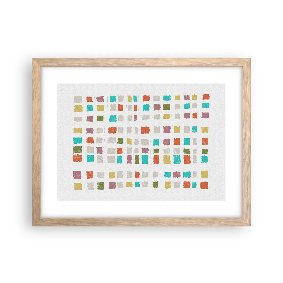 Een poster in een licht eiken lijst - Onbekend spel - 40x30 cm