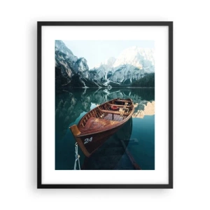 Poster in een zwarte lijst - Alsof het op glas is geschilderd - 40x50 cm