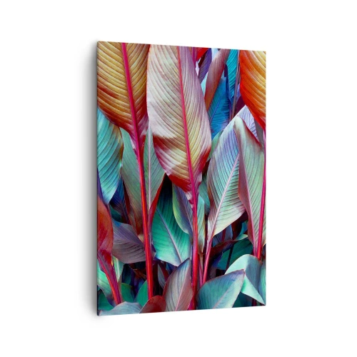 Schilderen op canvas - Een kleurrijk struikgewas - 70x100 cm