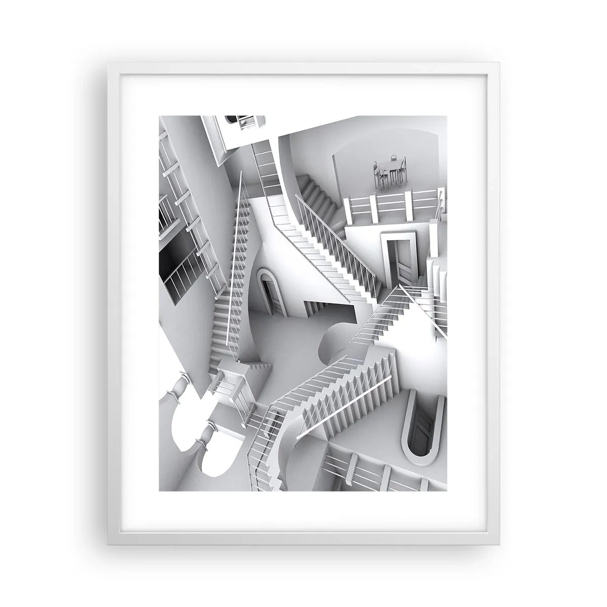 Poster in een witte lijst - De paradoxen van de ruimte - 40x50 cm