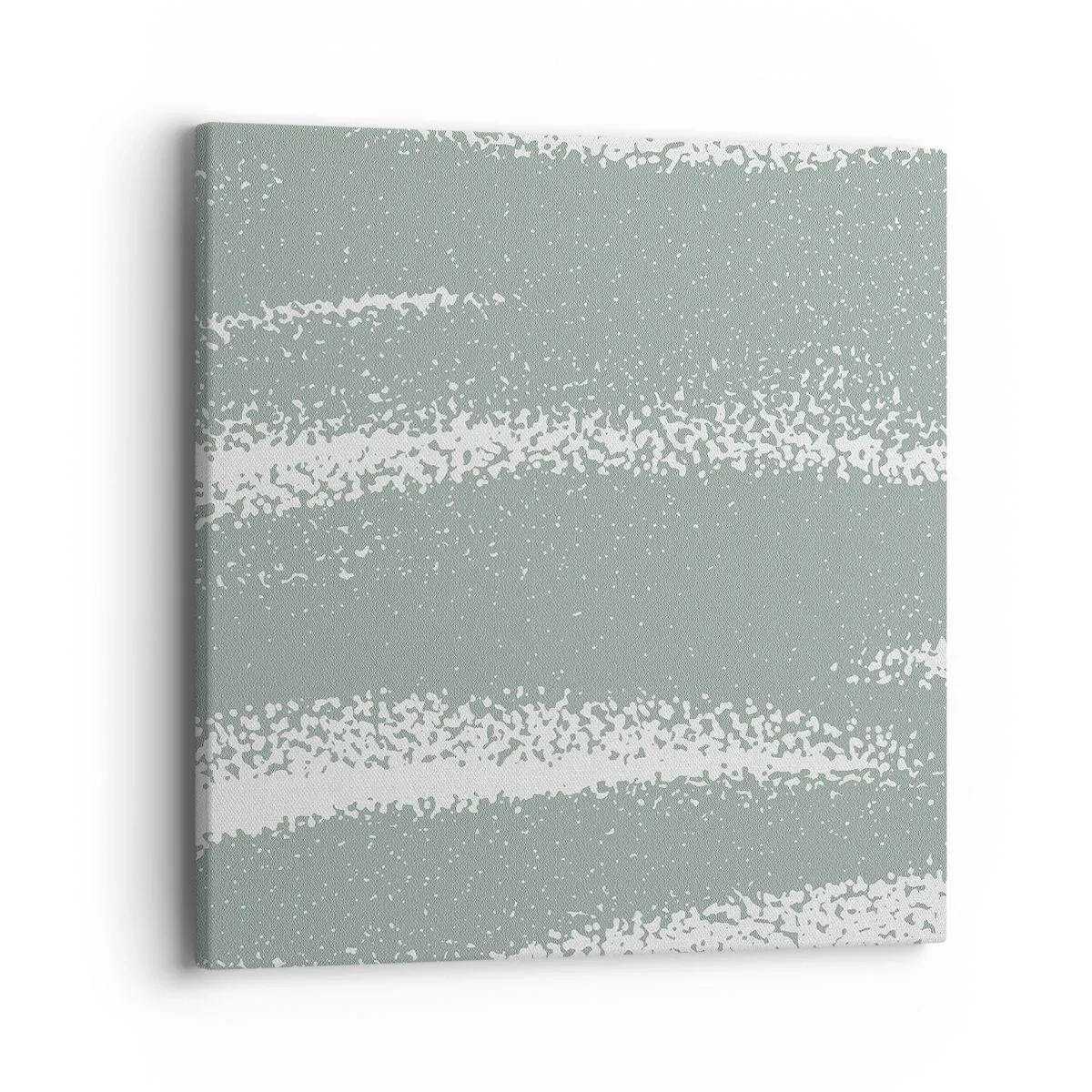 Schilderen op canvas - Abstractie in een winterklimaat - 40x40 cm