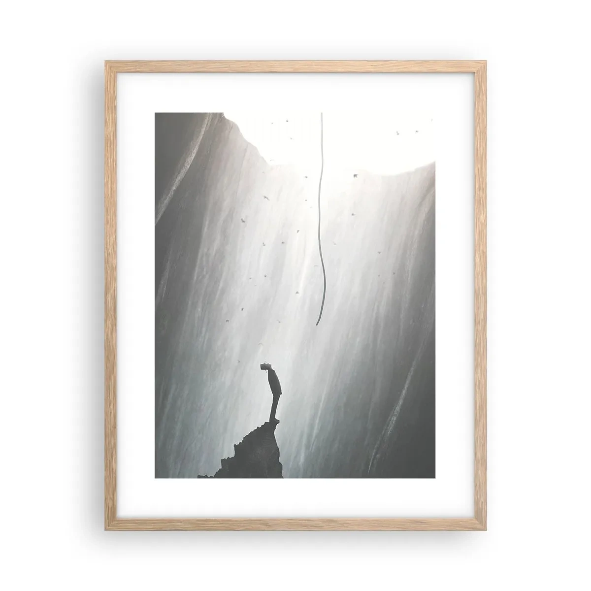Een poster in een licht eiken lijst - Er is altijd een uitweg - 40x50 cm