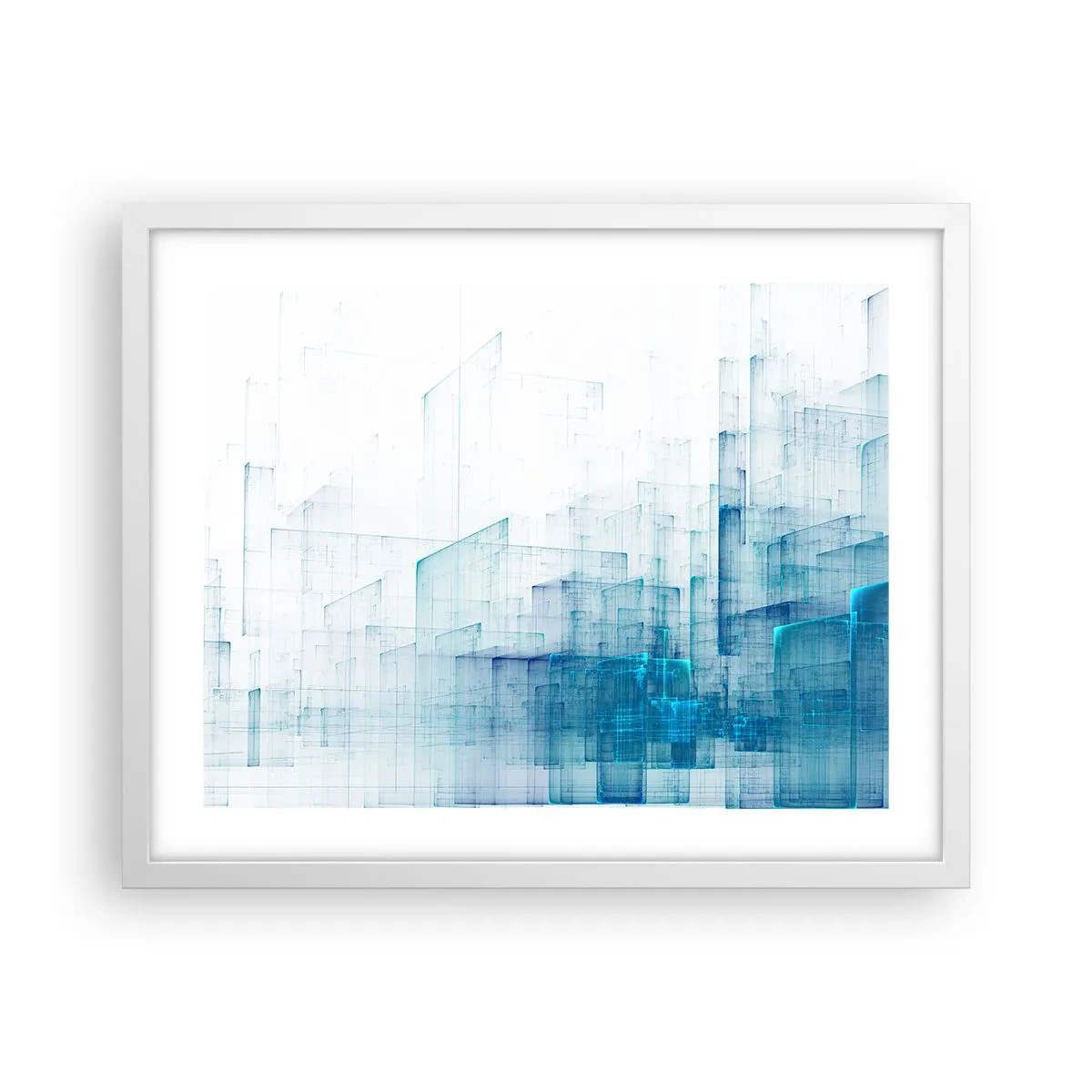 Poster in een witte lijst - Hoe ruimte geworden is - 50x40 cm