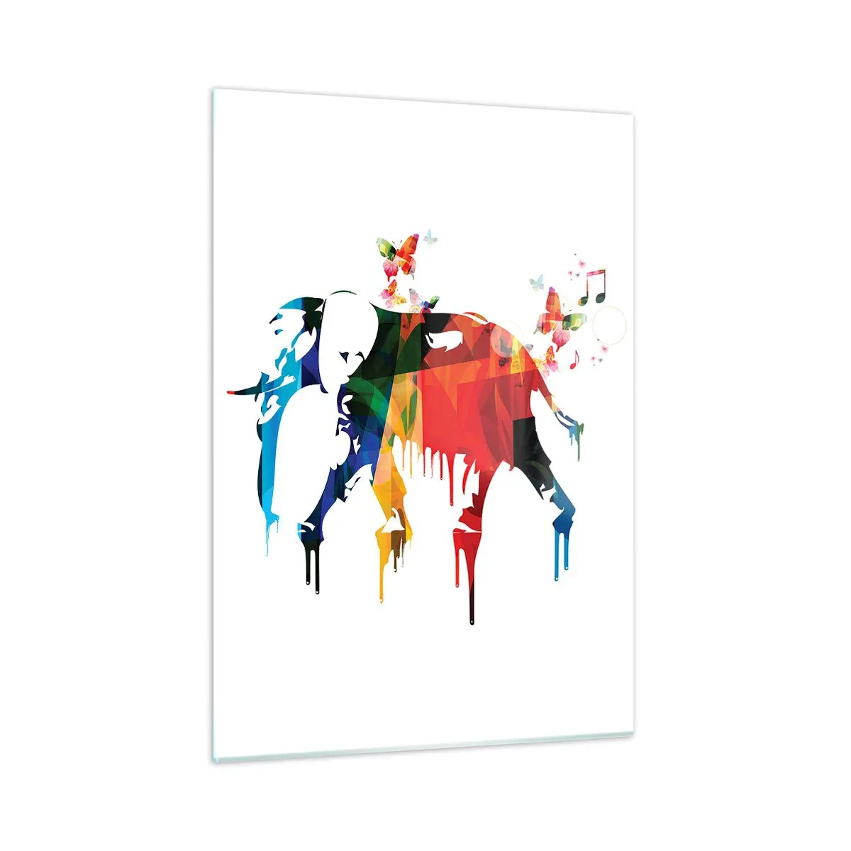 Schilderen op glas - Iedereen kan dansen - 50x70 cm