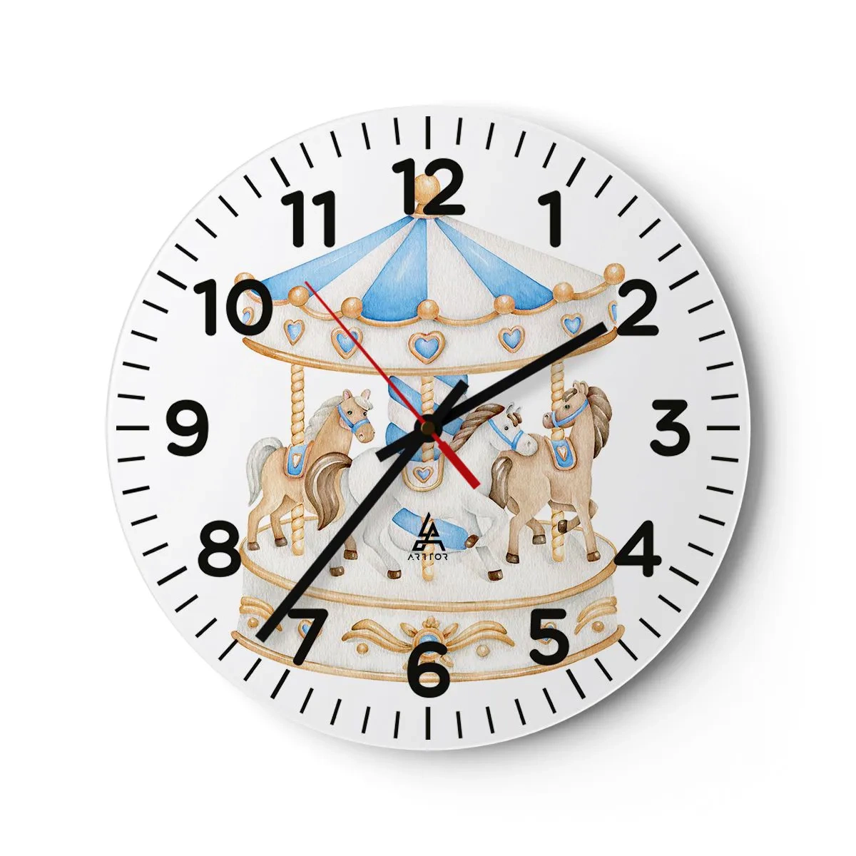 Wandklok - Klok - Zoete jeugd - 30x30 cm