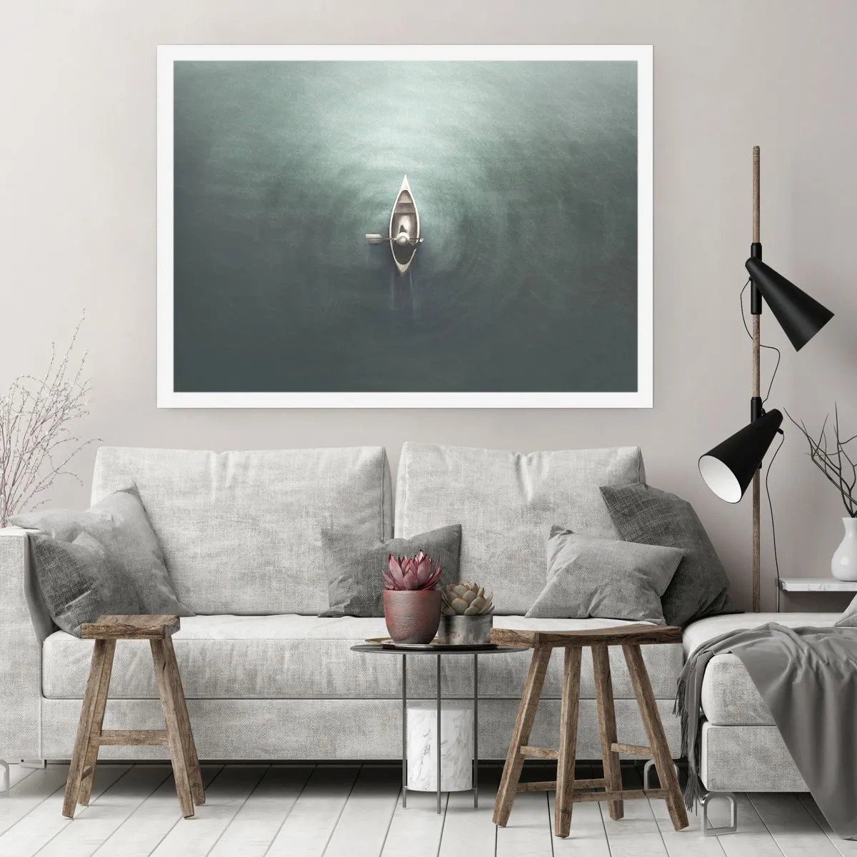 Poster - Door het maanmeer - 50x40 cm