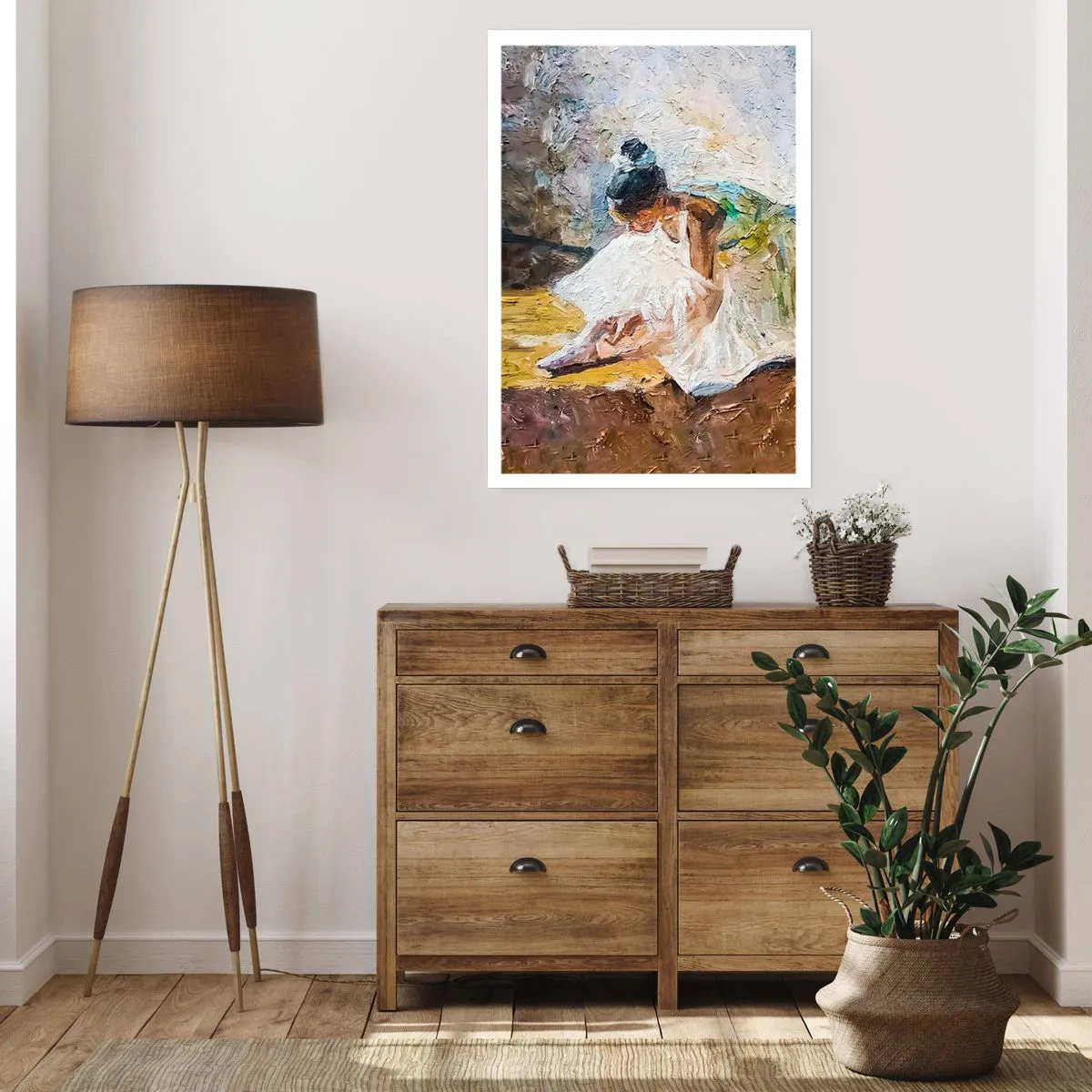 Poster - Naar een schilderij van Degas - 50x70 cm