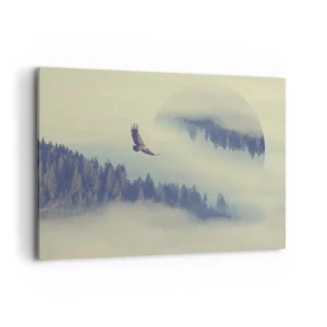 Schilderen op canvas - Ik zag de schaduw van een adelaar - 120x80 cm
