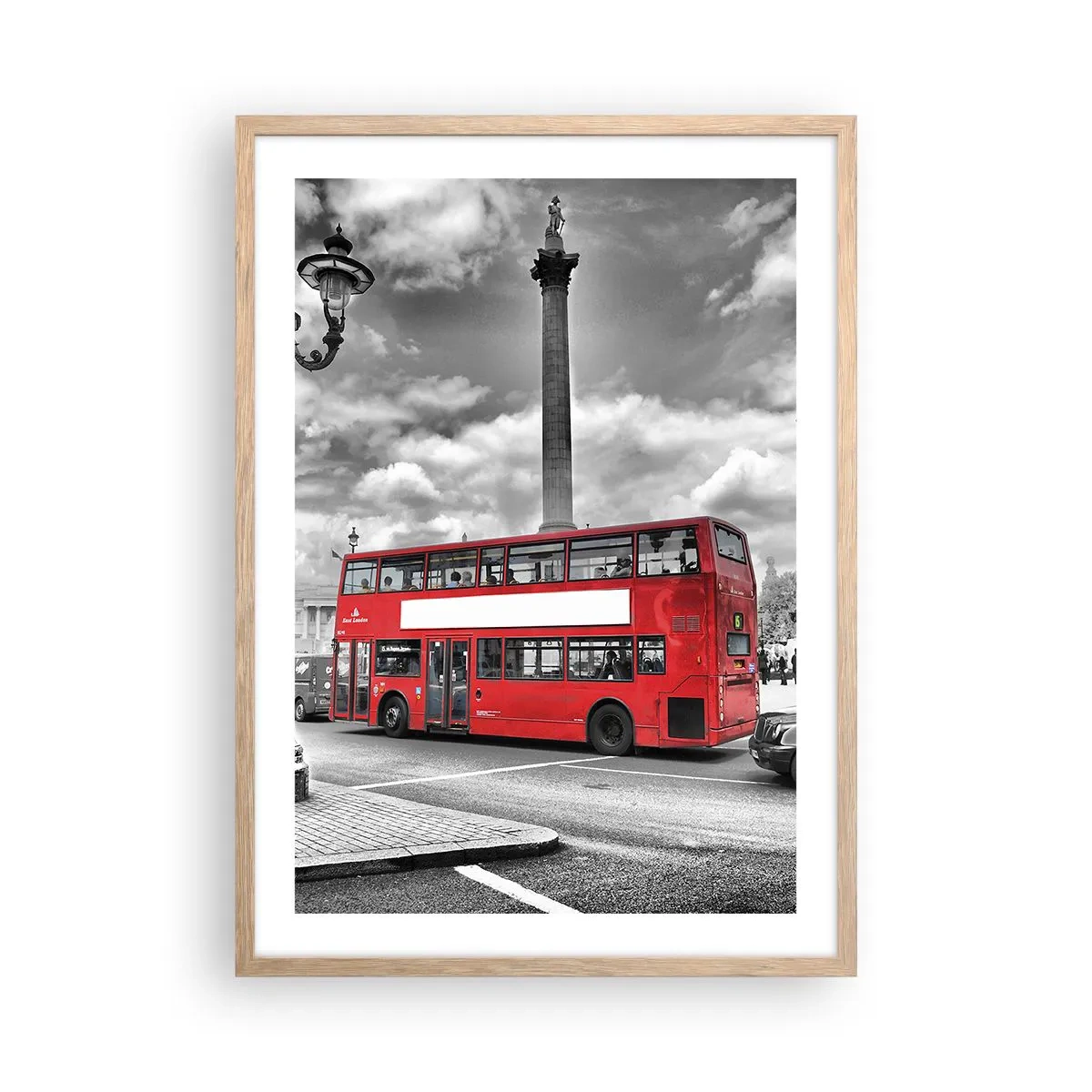 Een poster in een licht eiken lijst - De echte bloedbaan van de stad - 50x70 cm