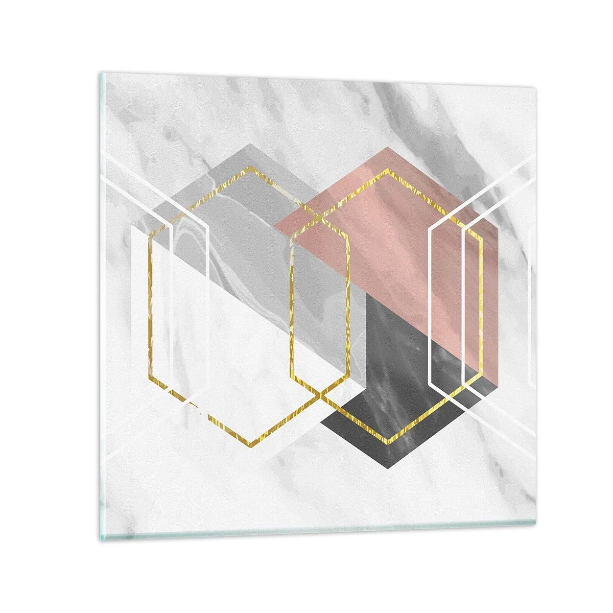 Schilderen op glas - Keten samenstelling - 70x70 cm