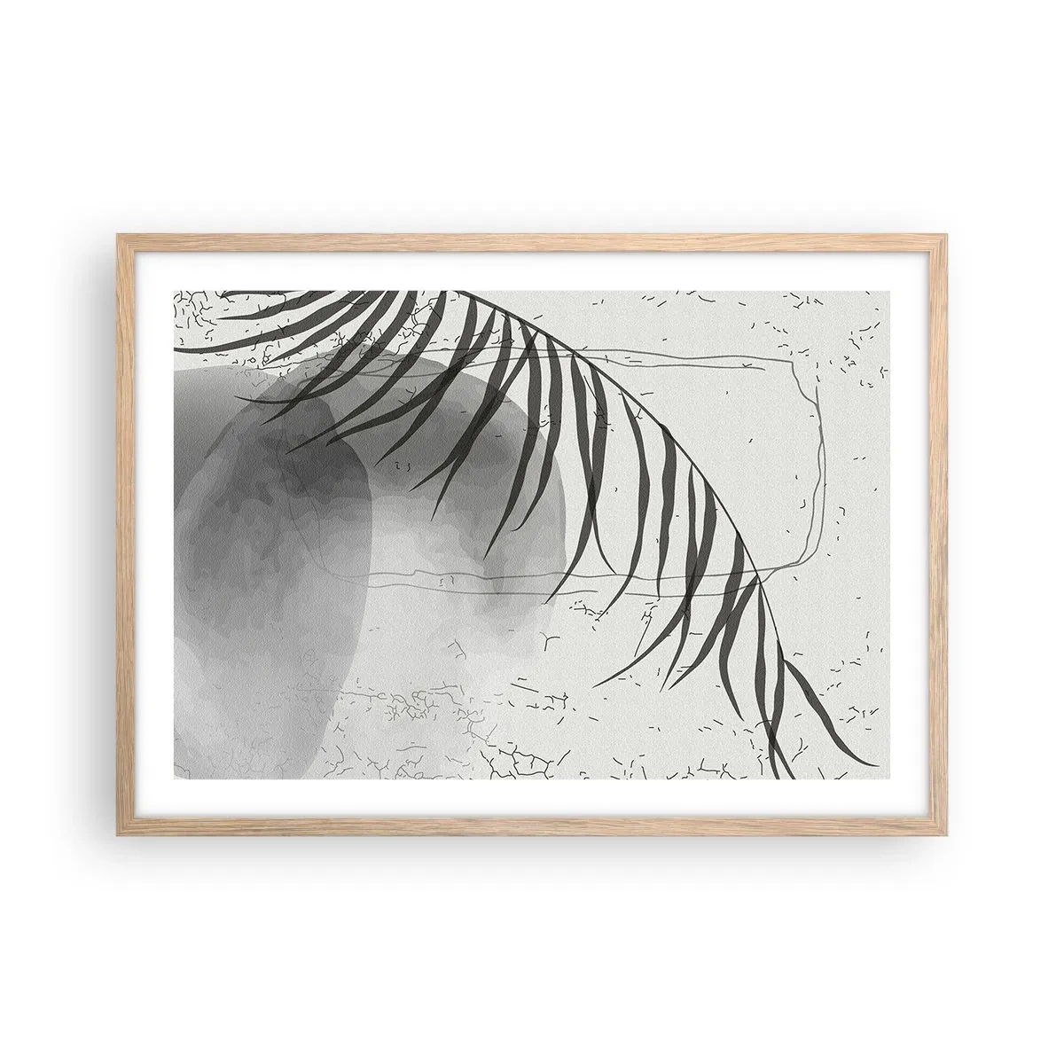 Een poster in een licht eiken lijst - Het subtiele exotisme van de natuur - 70x50 cm