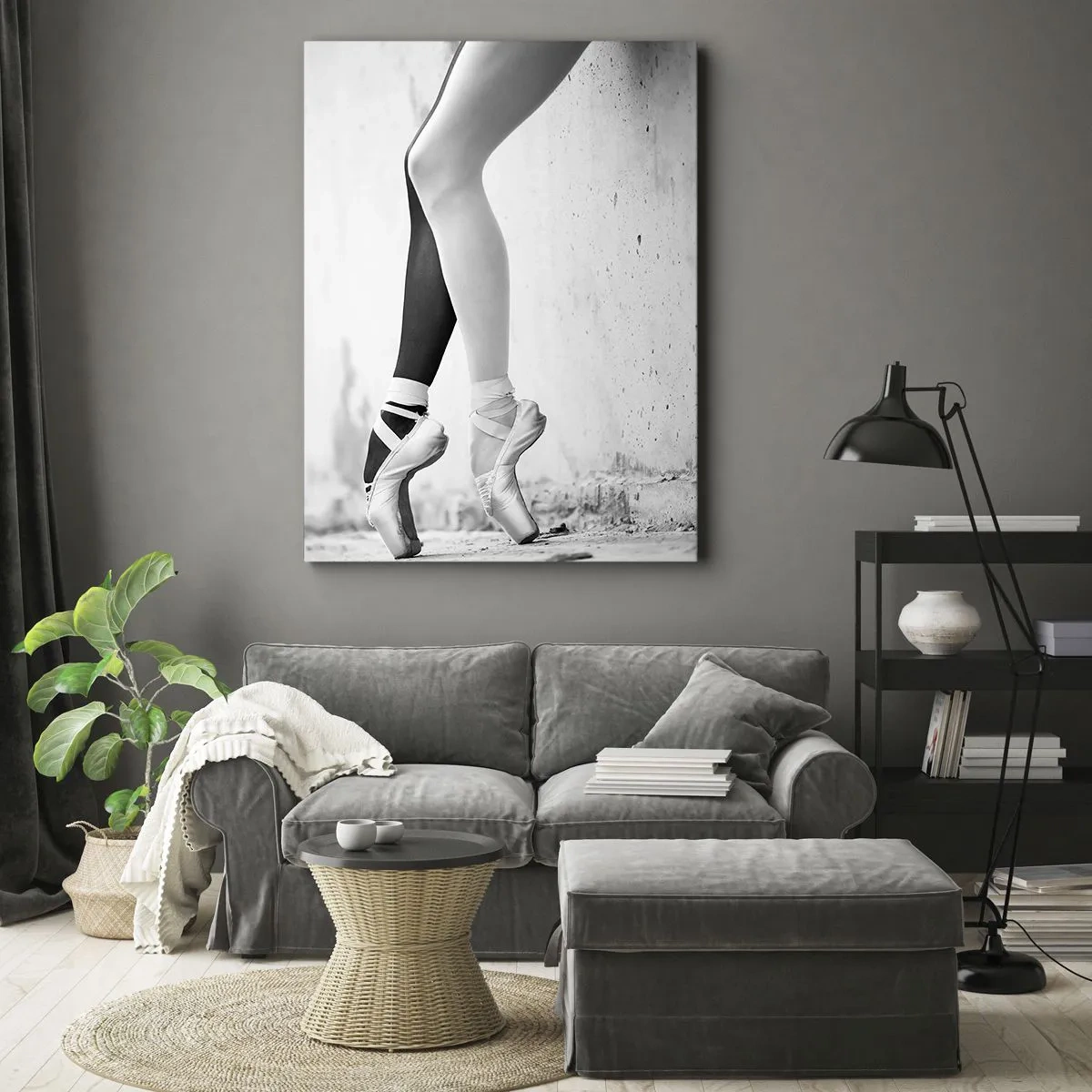 Schilderen op canvas - Ballerina, voila! - 65x120 cm