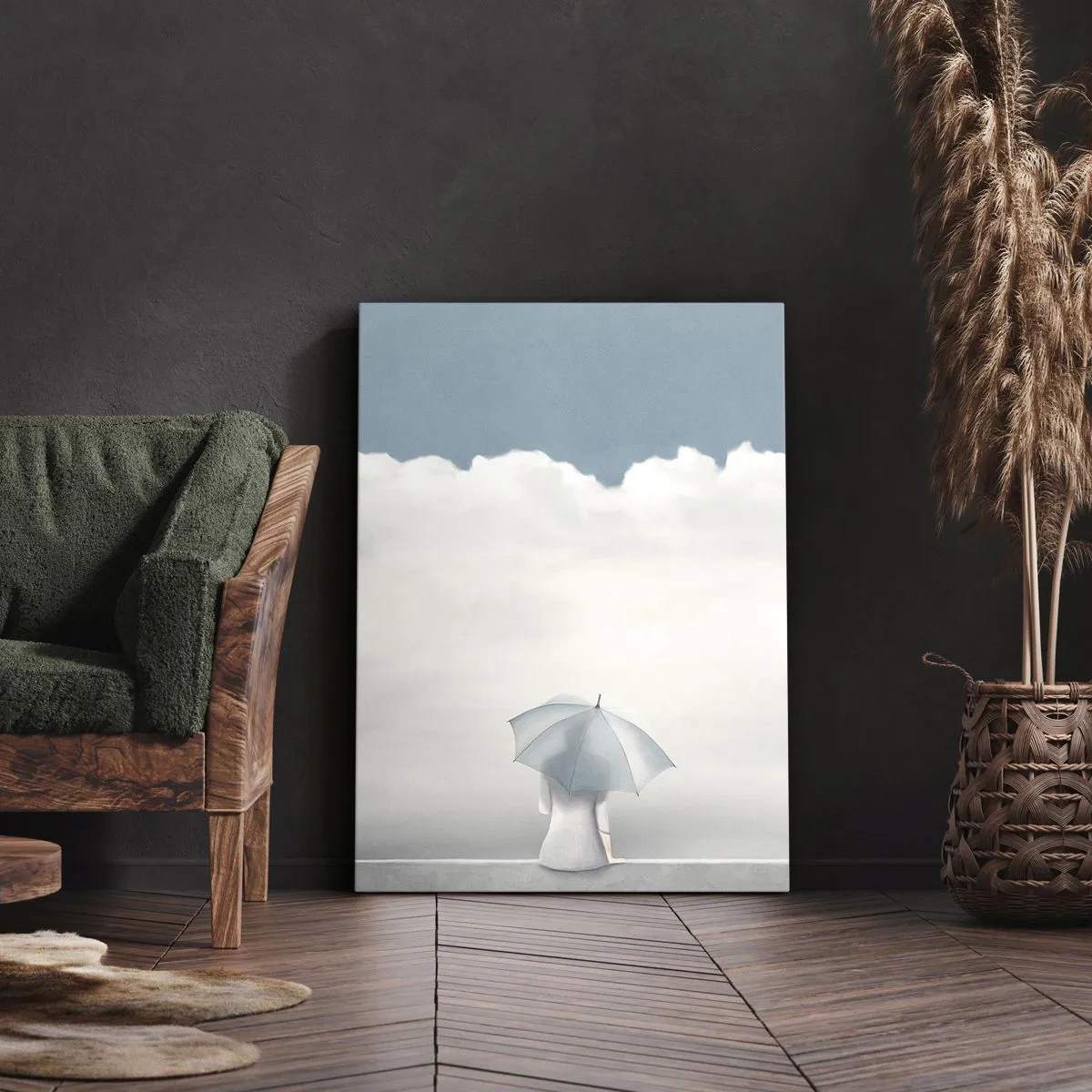 Schilderen op canvas - Op de rand van realiteit en dromen - 80x120 cm