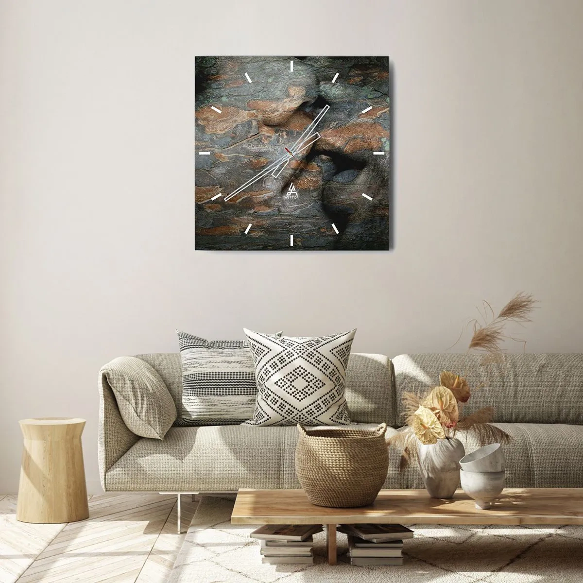 Wandklok - Klok - Voor altijd samen - 40x40 cm