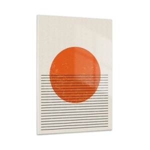 Schilderen op glas - Altijd de zon - 50x70 cm