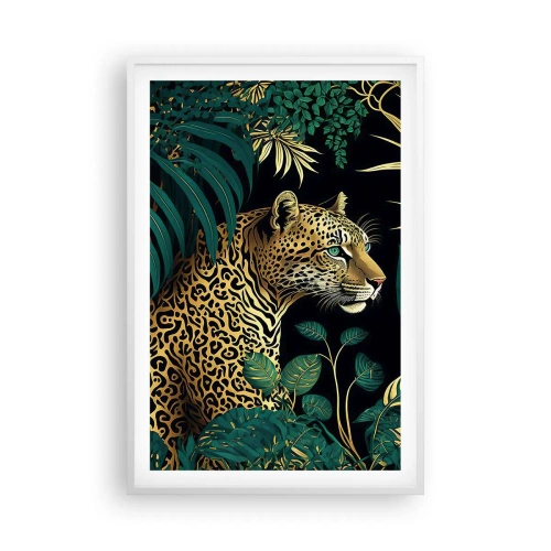Poster in een witte lijst - Een gastheer in de jungle - 61x91 cm