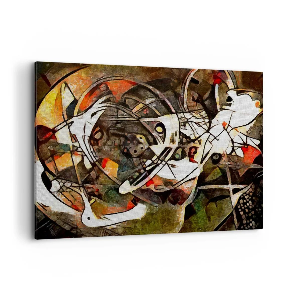 Schilderen op canvas - Hoor je het verkeer? - 100x70 cm
