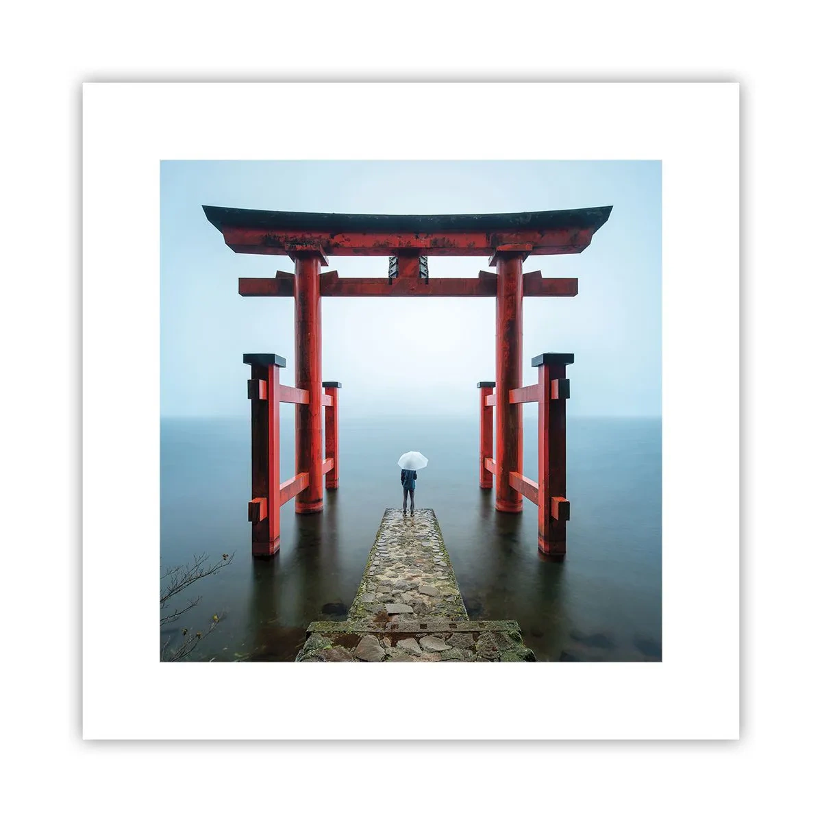 Poster - Japanse mijmering - 30x30 cm