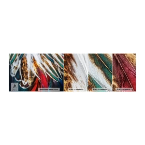Fotobehang Monster Zelfklevend Deluxe Sticker - Geheimen van de vlucht - Abstractie, Deel, Boho - 100x30 cm
