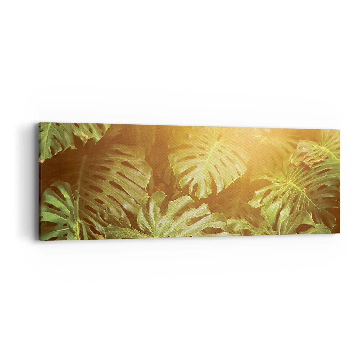 Schilderen op canvas - In het groen treden... - 90x30 cm
