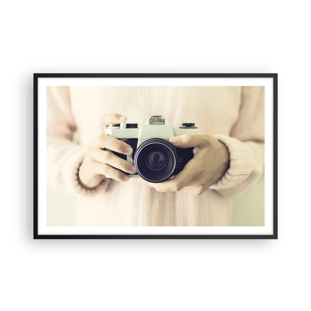 Poster in een zwarte lijst - Om meer te zien... - 91x61 cm