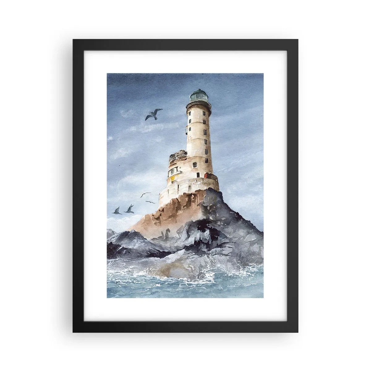 Poster in een zwarte lijst - Onoverwinnelijk - 30x40 cm