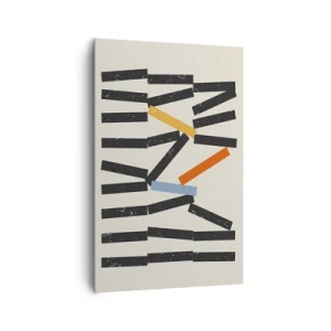 Schilderen op canvas - Domino – compositie - 80x120 cm