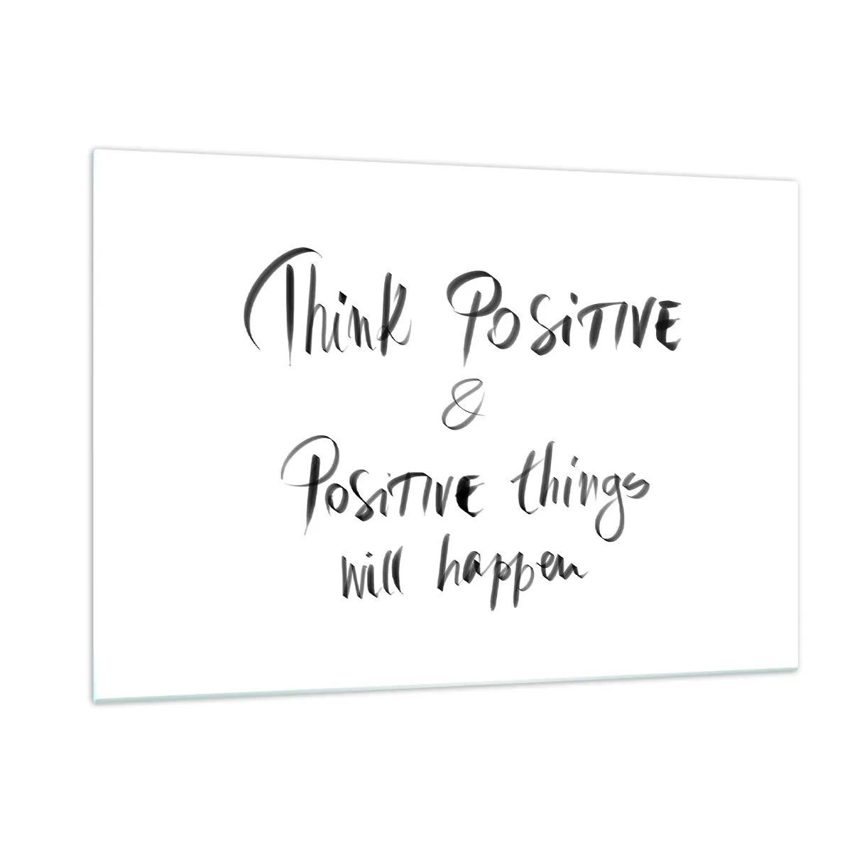 Schilderen op glas - Hoe leef je het leven? - 120x80 cm