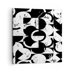 Schilderen op canvas - Wit is wit en zwart is zwart - 60x60 cm